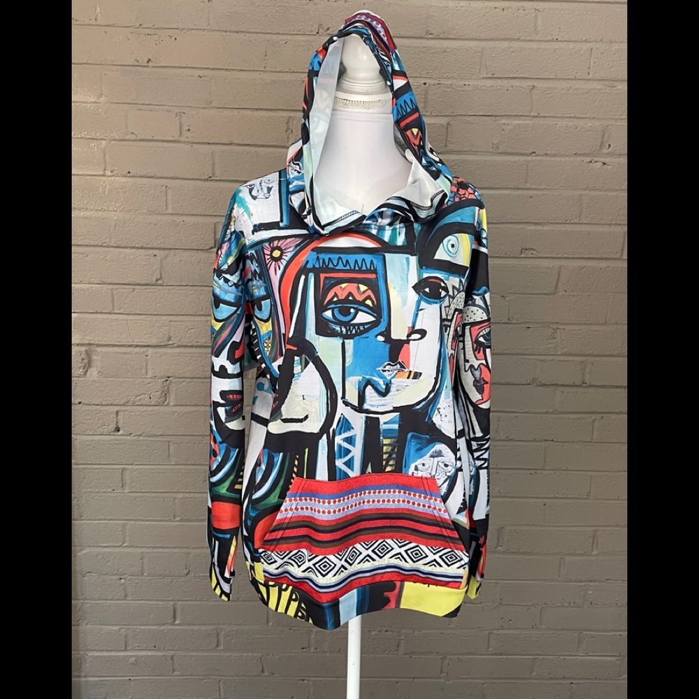 Abstract Art Print hoodie M